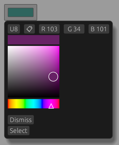 Color input integration in Servo